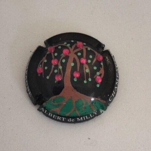 1 Capsule de champagne Palm, Peinte à La Main ALBERT DE MILLY, Pommier - Photo 1/1