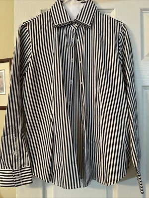 Blusa mujer Jones of New York a rayas talla M manga larga Foto 1 de 3