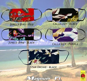 Magnum PI Themed Rayon Face Masks - Picture 1 of 11