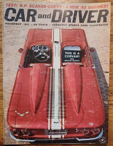 Car & Driver Magazine November 1961 Corvair Cover - Bild 1 von 1
