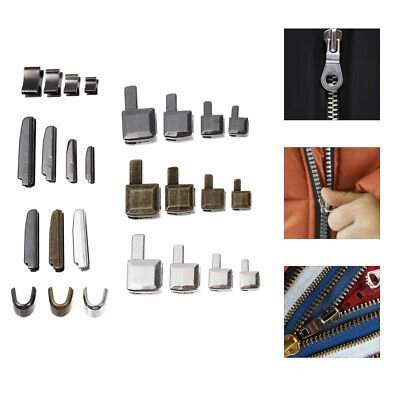 24 Set Metall Zipper Reißverschlussreparatur Reißverschluss Einsetzstift Zipper • 5.68€