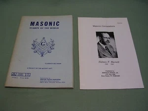 Francobolli massonici del mondo e cancellazioni massoniche, 2 libri - Foto 1 di 3