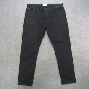 Gap 1969 Jeans Men's 38x32 Black Dark Wash Athletic Tapered Leg Jeans - Picture 1 of 11