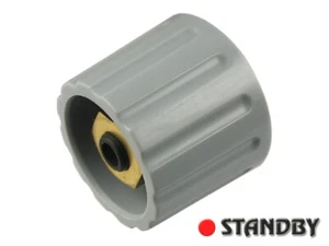 2pcs Classic collet knob 21 mm glossy gray ELMA 020-4510 Shaft 1/4" (6,35mm) - Bild 1 von 3