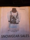 CLOSEOUT. Hands Free, MESH,  Radio Chest Harness W/ Battery pocket  201-M