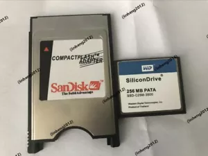 WD SILICONDRIVE 256 MB CompactFlash + Tarjeta PC ATA PC PCMCIA Adaptador Máquinas JANOME - Imagen 1 de 2