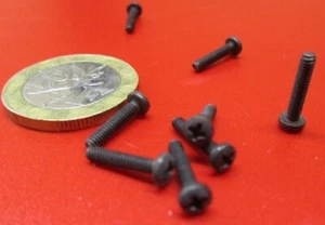 Tornillo de máquina Phillips cabeza de sartén de óxido negro 18-8 2-56 x 7/16", 200 piezas - Imagen 1 de 11