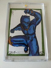 2018 SkyBox Marvel Masterpieces  1/1 Black Panther Sketch by Ethan Gray