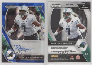2021 Panini Prizm Draft Picks Blue Ice /75 Patrick Johnson #DPA-PAT.2 Auto
