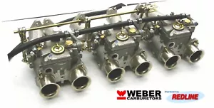 TRIPLE WEBER DCOE KIT K659 GENUINE WEBER CARBS ALL NEW FIT DATSUN 240Z 260Z 45 - Foto 1 di 1