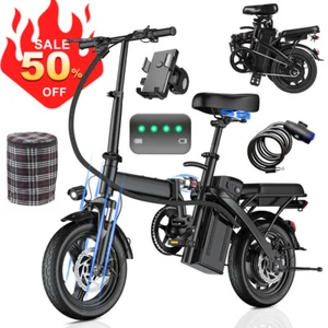 Foldable Electric Bike E-scooters 48V 10AH Adult Bicycles UL 2849 Certified New~ - Picture 1 of 12