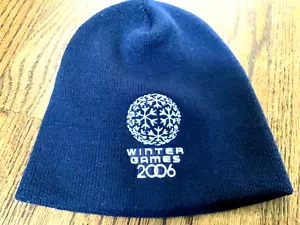 Blue Winter beanie 2006 games hat USA yupoong helixing adjustable stretchy - Picture 1 of 4