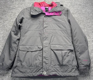 The North Face Girls Size XL 3-in-1 HyVent Jacket /Coat Gray Pink Waterproof - Picture 1 of 17