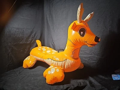 Intex Lil Deer Inflatable Rare Pool Ride On Orange With White Spots - Image 1 of 4