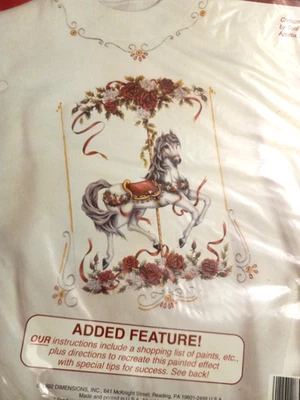 Размеры железа на передачи Рождественская карусель моды 8 x 11 новый винтажный США - Изображение 1 из 4