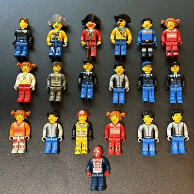 Lego Jack Stone Minifigures Juniors  Police Firefighter SpiderMan Pirates 19 Qty - Image 1 of 4