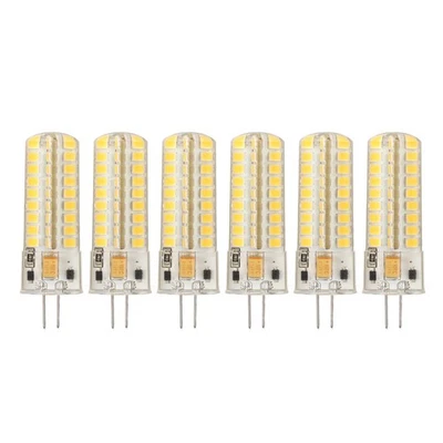 6 Stück G4 LED Leuchtmittel 700LM 7W 72LED 360 Grad Beleuchtung Silikon G4 Birne für Decke - Bild 1 von 4