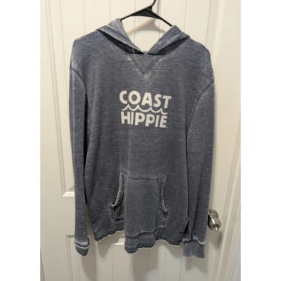 Coast Hippie Logo Vintage Hoodie Dark Oxford Adult Unisex Size L - Image 1 of 4