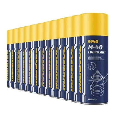 MANNOL M-40 Lubricant Aerosol-Schmiermittel, Rostlöser, Kriechöl, 12x400 ml - Bild 1 von 3