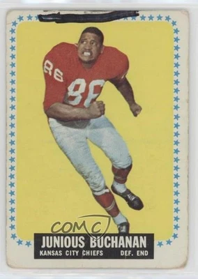 1964 Topps Buck Buchanan (Junious on Card) #92 Rookie RC HOF Foto 1 de 2