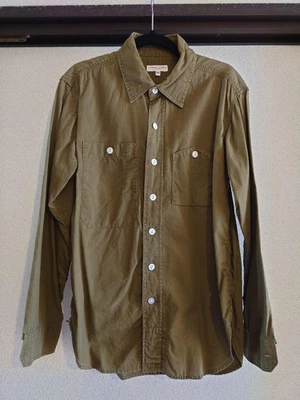 Рабочая рубашка Engineered Garments хаки хлопок XS б/у - Изображение 1 из 4