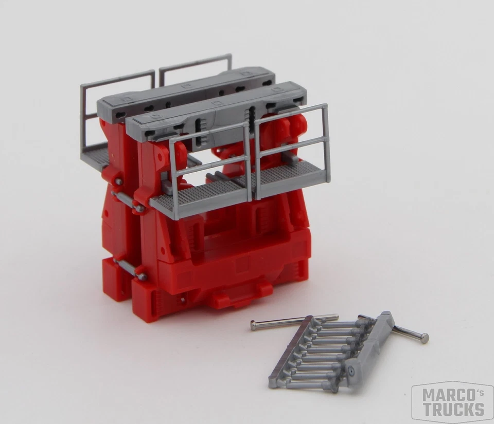 Herpa Pipe adapter for Goldhofer Low loader -red- 692412 /HS217 - Image 1 of 1