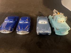 4 Disney Pixar Cars Finn McMissile Diecast Tow Mater Hudson Hornet and other - Picture 1 of 17