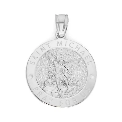 Pingente de prata esterlina 925 São Miguel, colar de santo joias religiosas - Imagem 1 de 3