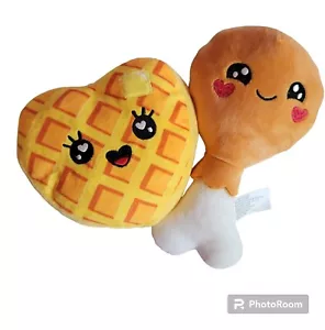 Felpa Día de San Valentín Lindo Par de Pollos y Gofres Corazón Parejas Amor Regalo Beso - Imagen 1 de 1