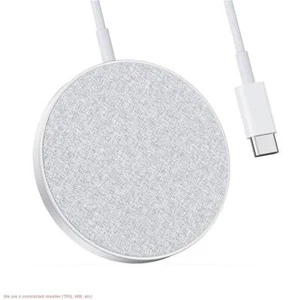 Anker PowerWave Select+ USB-C 5W/7.5W Magnetic Wireless Charging Pad - Silver - Photo 1 sur 5
