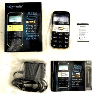 Komfort Senioren Mobile Handy Simvalley Easy-5 PX-3361-675 Gold Ohne Simlock OVP - Bild 1 von 4