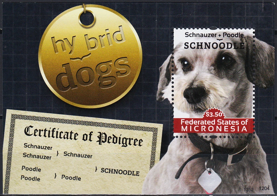 Micronesia S/S Hybrid Dogs 2012 MNH-11 Euro - Imagem 1 de 1
