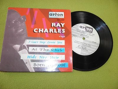 Ray Charles - I Can't Stop Loving You + 3 RARE 1967 Israel Israeli EP 45 7" P/S - Image 1 of 2