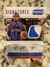 2015-16 Game Worn Patch/Auto 11/25 SP  “Threads” Reggie Jackson #TS-RJK 🔥