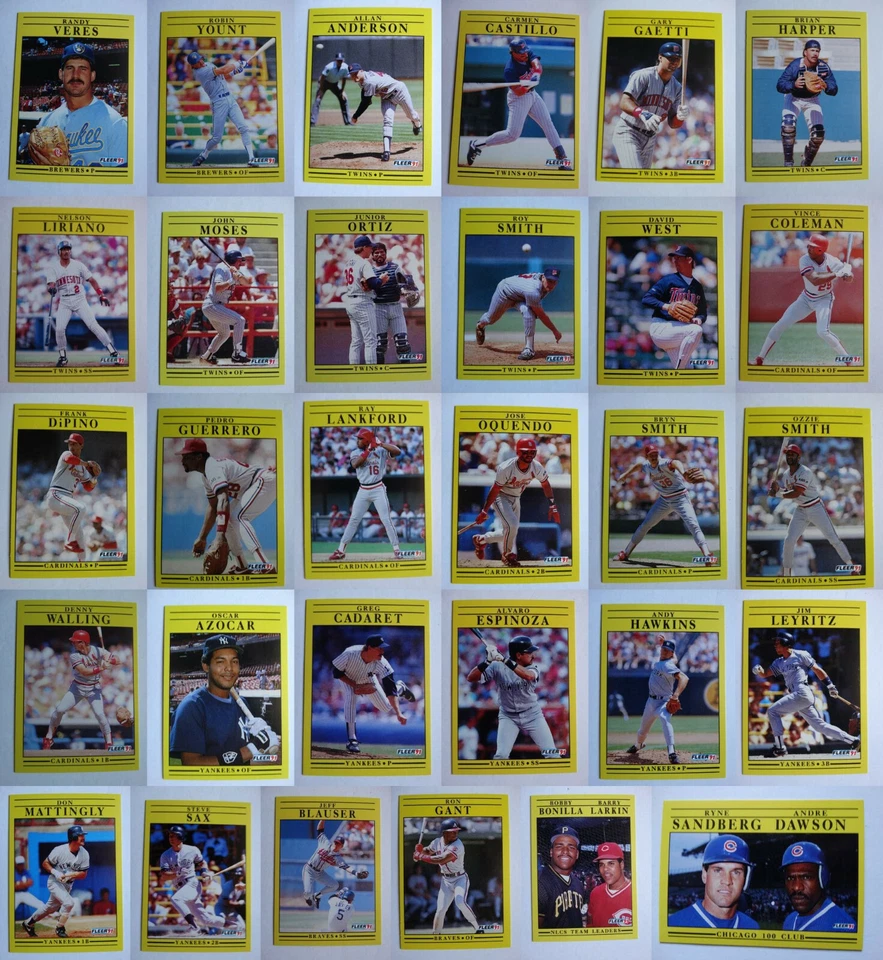 1991 Fleer Baseball Cards Complete Your Set U You Pick From List 501-720 - Image 1 of 1