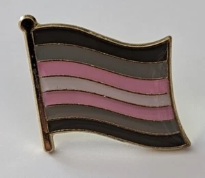 DEMIGIRL LGBTQ+ Country Metal Flag Lapel Pin Badge *NEW* MIX & MATCH BUY 3 GET 2 - Picture 1 of 3