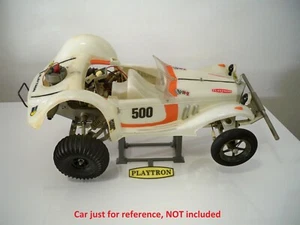 Vintage Playtron Multiplex Mercedes 500K RC Nitro Buggy Display Stand And RC Box - Imagen 1 de 16