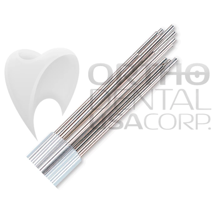 ORTHODENTALUSA CORP Orthodontic Stainless Steel Lab Lengths 14" - 10 pcs Round or Rectangular