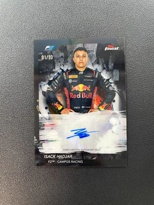 2024 Topps Finest Formula 1 Isack Hadjar Black Refractor Auto 01/10 BJJY - Picture 1 of 5