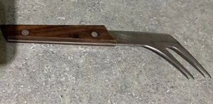Vintage Arthur Salm AS Mid Century Modern Fork Stainless w/Wood Handle Japan - Picture 1 of 5