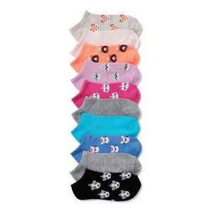Wonder Nation (Small S/ 6-10.5) Tossed Critter Girls No Show Socks 10 Pack - Picture 1 of 4