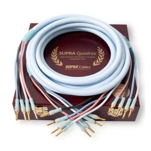 Supra Cables Speaker Cable Quadrax 4 x 2.0 Bi - Amp Cc Crimp 1 Pair 4 M - Picture 1 of 2