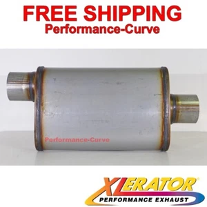 Xlerator Performance Muffler Stainless Steel Exhaust 3" O/C 4x9 Oval - XS1229 - Picture 1 of 4