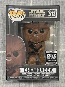 🔥 FUNKO POP! Star Wars 513 Chewbacca 2022 Galactic Convention Exclusive 🔥 - Picture 1 of 6