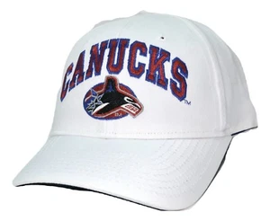 Vancouver Canucks  Zephyr NHL Team Logo Z Sport Adjustable White Cap Hat  - Picture 1 of 6