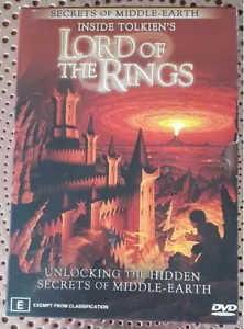 SECRETS OF MIDDLE EARTH Inside Tolkien's Lord of The Rings DVD - Picture 1 of 4