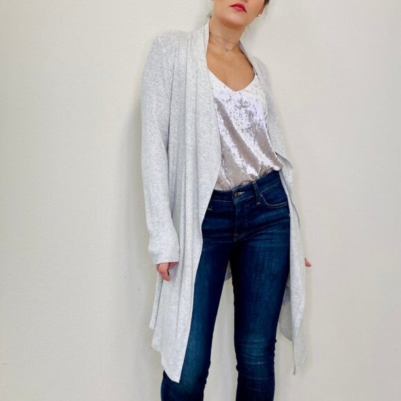 Fifteen Twenty NWT Drape Front Ribbed 