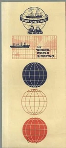 Folleto de colección para Isbrandtsen envío mundial redondo - Imagen 1 de 1
