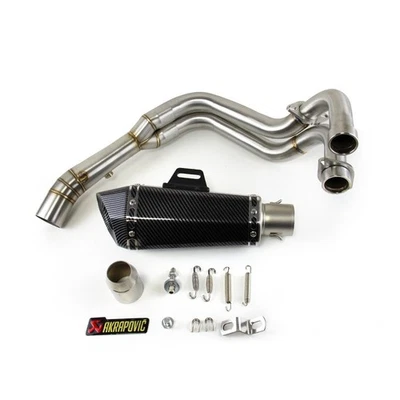 YZF R7 2021-2025 para Yamaha MT-07 sistema completo cabezal escape tubo silenciador puntas Foto 1 de 4