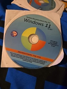 System Recovery Boot Disc for Windows 11 All Versions 64 Bit - for Recovery - Picture 1 of 1